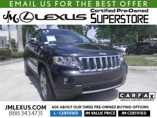 Used 2013 Jeep Grand Cherokee Overland in Margate, Florida