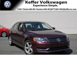 Used 2012 Volkswagen Passat SE in Huntersville, North Carolina