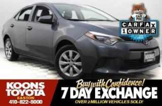 Used 2015 Toyota Corolla LE in Easton, Maryland