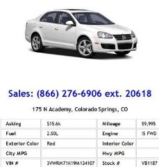 Used 2009 Volkswagen Jetta SE in Colorado Springs, Colorado