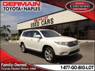 Used 2013 Toyota Highlander Limited in Naples, Florida
